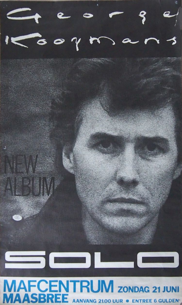 George Kooymans show poster June 21 1987 Maasbree - Mafcentrum